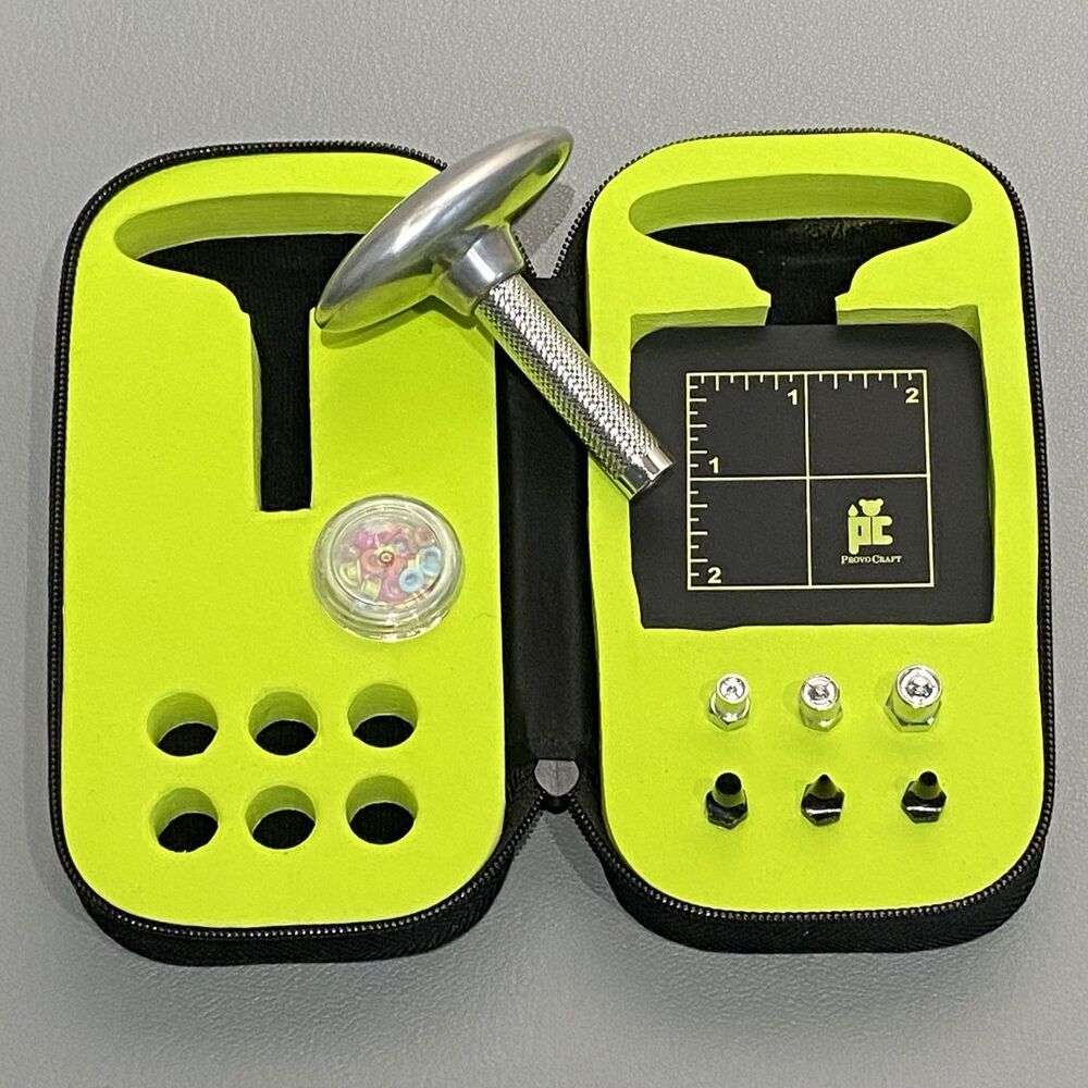 Provo Craft Silent Setter Hammerless Eyelet Tool Set with Case Scrapbooking